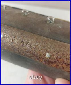 Ancienne prothèse de bras gauche, en cuir, bois et métal, WW1