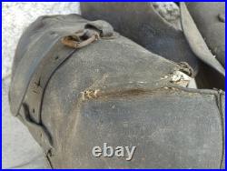 Ancienne sacoche cuir cavalerie suisse Allemande francaise