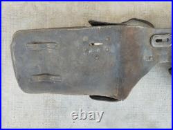 Ancienne sacoche cuir cavalerie suisse Allemande francaise