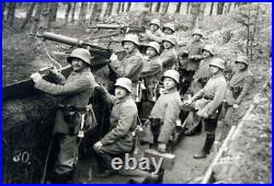 Antique Guerre Mondiale I WWI Français Américain Soldats Photo 20 1914-1918