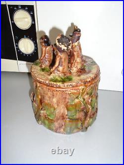 Art Des Tranchees Objet De Poilu. Rare Pot A Tabac. 1917