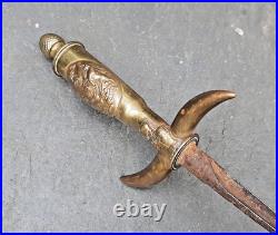 Art des Tranchées Poilu Stylet Dague Coupe Papier Fléchette D'avion WW1 1914/18