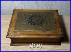 Artisanat De Tranchée Boite En Bois Résistance Liege Guerre 1914-18