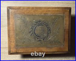 Artisanat De Tranchée Boite En Bois Résistance Liege Guerre 1914-18