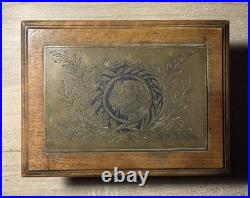 Artisanat De Tranchée Boite En Bois Résistance Liege Guerre 1914-18