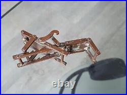 Artisanat de tranchée WW1 Rare Chaise longue miniature articulée