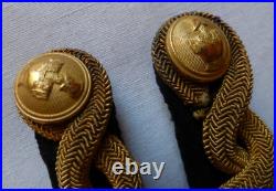 Attentes brodées cannetille or Officier du Génie Grande Tenue Uniforme 1870-1914