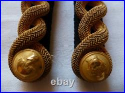 Attentes brodées cannetille or Officier du Génie Grande Tenue Uniforme 1870-1914