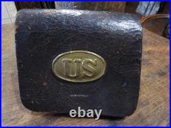 Authentique Giberne Cartouchiere Americaine Modele 1861