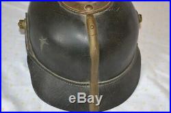 Authentique casque à pointe allemand 1905