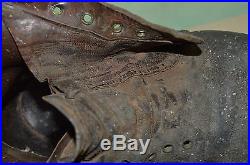 BRODEQUINS FRANCAIS Mle 1912. INFANTERIE-CHASSEUR-CAVALERIE. RARE FRENCH SHOES 1°W