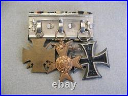 Barette 3 Médailles Allemandes WWI