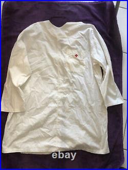 Blouse de chirurgien d'ambulance militaire de la 1ere guerre mondiale rare