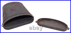Boite/étui de masque à gaz TN/M2 forme haricot français WW1 14 18 1914 1918