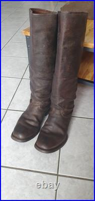 Bottes cavaliere marron allemand ww1 militaria militaire