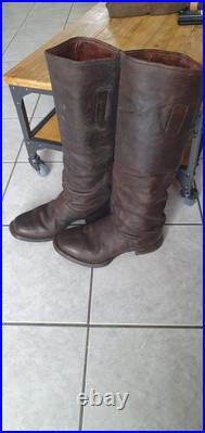Bottes cavaliere marron allemand ww1 militaria militaire