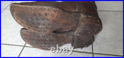 Bottes cavaliere marron allemand ww1 militaria militaire