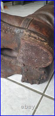 Bottes cavaliere marron allemand ww1 militaria militaire