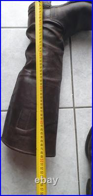 Bottes cavaliere marron allemand ww1 militaria militaire