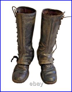 Bottes militaires françaises WWI 1914-1918 Auvergne, état excellent