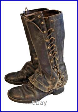 Bottes militaires françaises WWI 1914-1918 Auvergne, état excellent