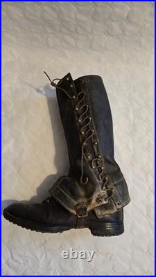 Bottes militaires françaises WWI 1914-1918 Auvergne, état excellent