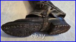 Bottes militaires françaises WWI 1914-1918 Auvergne, état excellent