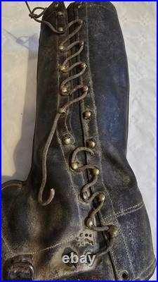 Bottes militaires françaises WWI 1914-1918 Auvergne, état excellent