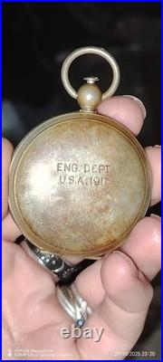 Boussole de poche militaire US WWI 1918 ENG DEPT USA USANITE Génie américain