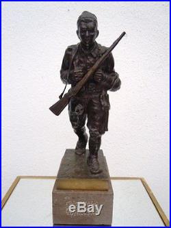 Bracia Lopienscy Warszawa bronze soldat poilu St K927 sculpture soldat 14-18