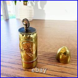 Briquet ancien de poilu Napoléon Ier cuivre repoussé militaire WW1