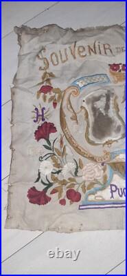 Broderie prisonnier Guerre WW1 Trench Art Populaire KG Bis
