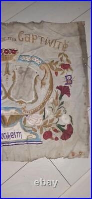 Broderie prisonnier Guerre WW1 Trench Art Populaire KG Bis