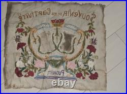 Broderie prisonnier Guerre WW1 Trench Art Populaire KG Bis