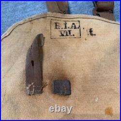 Brotbeutel / sac à pain modèle 1893 avec bretelle dans son jus 14/18 WW1 Verdun