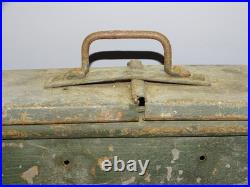 -CAISSE A MUNITIONS METAL TL & Co 1917 JUS de GRANGE MILITARIA WW1 POILU 14/18 D
