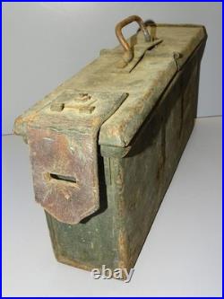 -CAISSE A MUNITIONS METAL TL & Co 1917 JUS de GRANGE MILITARIA WW1 POILU 14/18 D