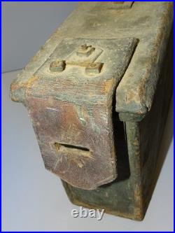 -CAISSE A MUNITIONS METAL TL & Co 1917 JUS de GRANGE MILITARIA WW1 POILU 14/18 D
