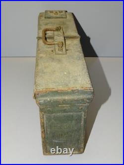 -CAISSE A MUNITIONS METAL TL & Co 1917 JUS de GRANGE MILITARIA WW1 POILU 14/18 D