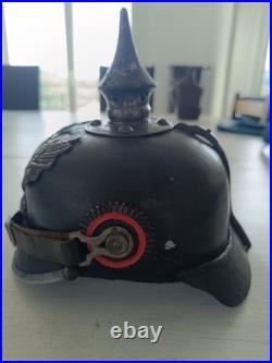 CASQUE A POINTE ALLEMAND PRUSSIEN Modèle 1915(WW1 1914-1918)