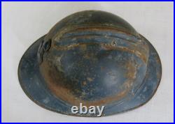 CASQUE ADRIAN, beau casque adrian genie ww1, net de grange, casque adrian 14 18