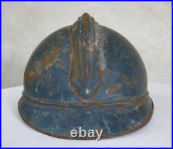 CASQUE ADRIAN, beau casque adrian genie ww1, net de grange, casque adrian 14 18