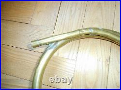 CLAIRON CHASSEUR COR NATUREL 19ème siècle Antique old military bugle horn ca1885