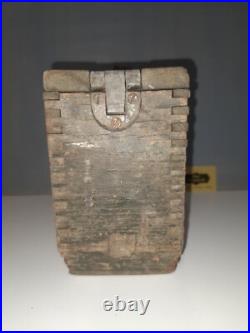 Caisse en Bois Americaine Pour mitrailleuse cal30 Materiel Original US WW1 Wwi