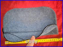 Calot 14e Génie Grenoble noir et drap bleu horizon poilu ww1 1916 18 26x14cm TBE