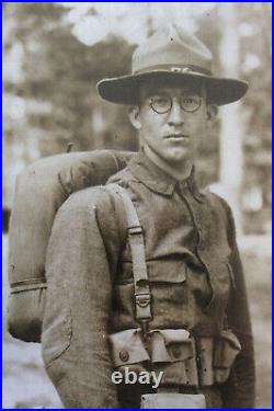 Campaign hat US modèle 1912 doughboy AEF 1917. WW1 WK1 avec cordon d'officier