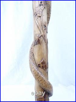 Cannes De Poilu Art Des Tranchees Serpent / Lapin Ww1 Lp Ugny 14 /18