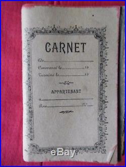 Carnet De Guerre Manuscrit D'un Poilu De 1914 A 1915