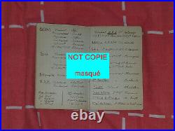 Carnet noir manuscrit etat-major militaire 6è armée mai 1916, fayolle, duval RARE