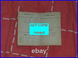 Carnet noir manuscrit etat-major militaire 6è armée mai 1916, fayolle, duval RARE